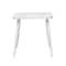 White Aluminum Farmhouse Outdoor Dining Table, 30" x 30" x 30"